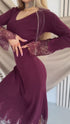Adīta kleita "EMBER FIRE 552" - BORDO
